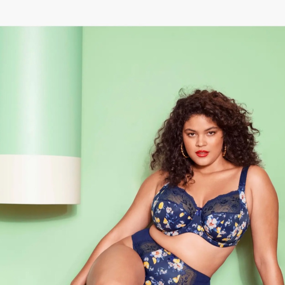 Elomi Morgan Sicilia Sia Floral Plus Size Underwire Bra 38HH (UK) 38L (US)NWT - Picture 4 of 5